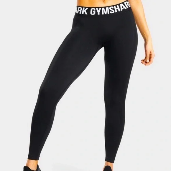 Gymshark Flex Leggings Black Gym Active size small - Picture 1 of 8